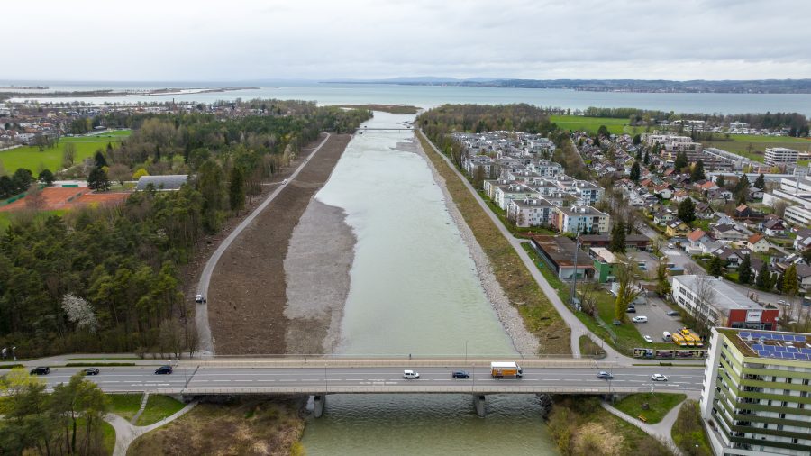 Vorarlberg: Hochwasserschutzprojekt am Bregenzerach Unterlauf